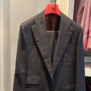 ISAIA Men's Gray Suit